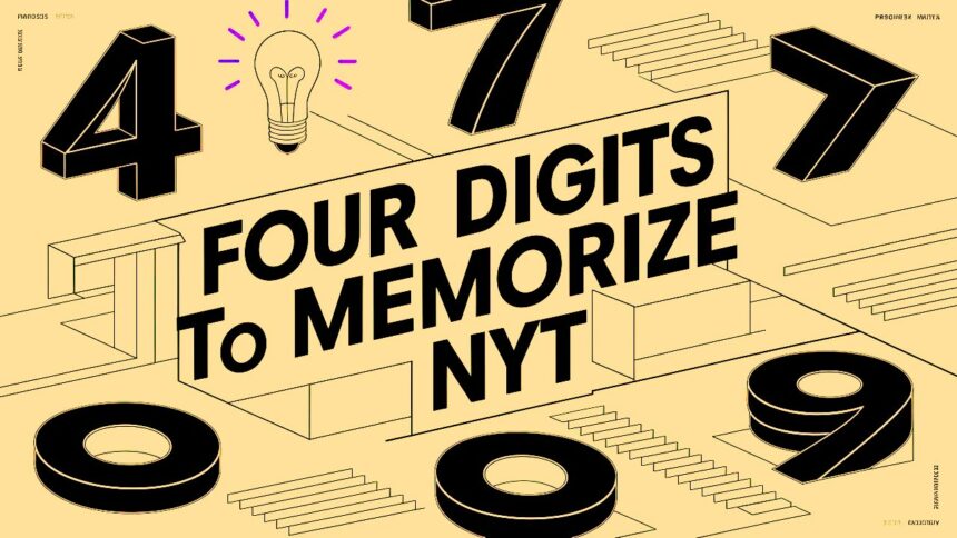 Four digits to memorize nyt