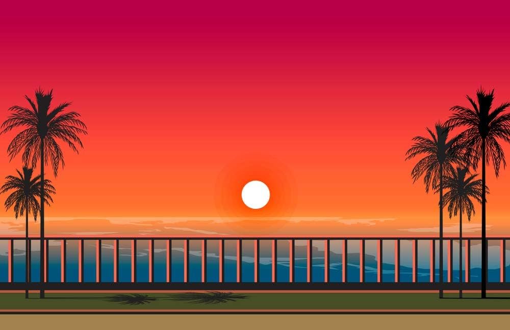 sunset drawing