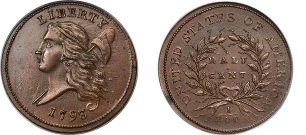 US rare half cents for sale