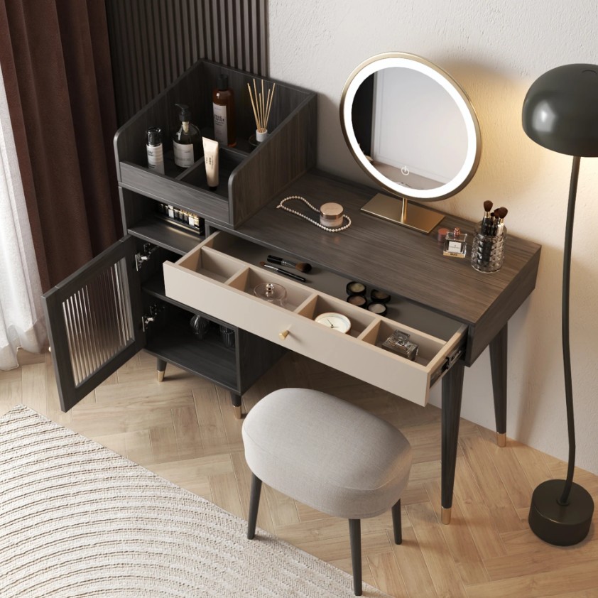 makeup vanity with lights