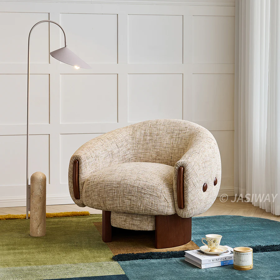 Contemporary Chenille Accent Chai